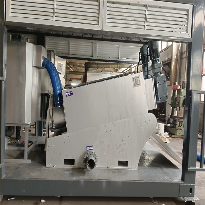 可转场一体化污泥脱水机装置 可转场一体化污泥脱水机装置