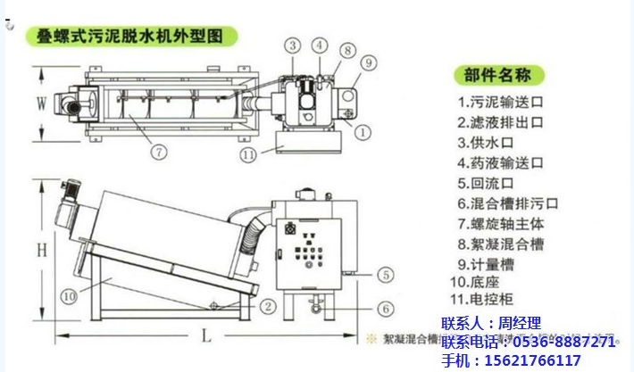 叠螺污泥脱水机图纸 叠螺污泥脱水机图纸
