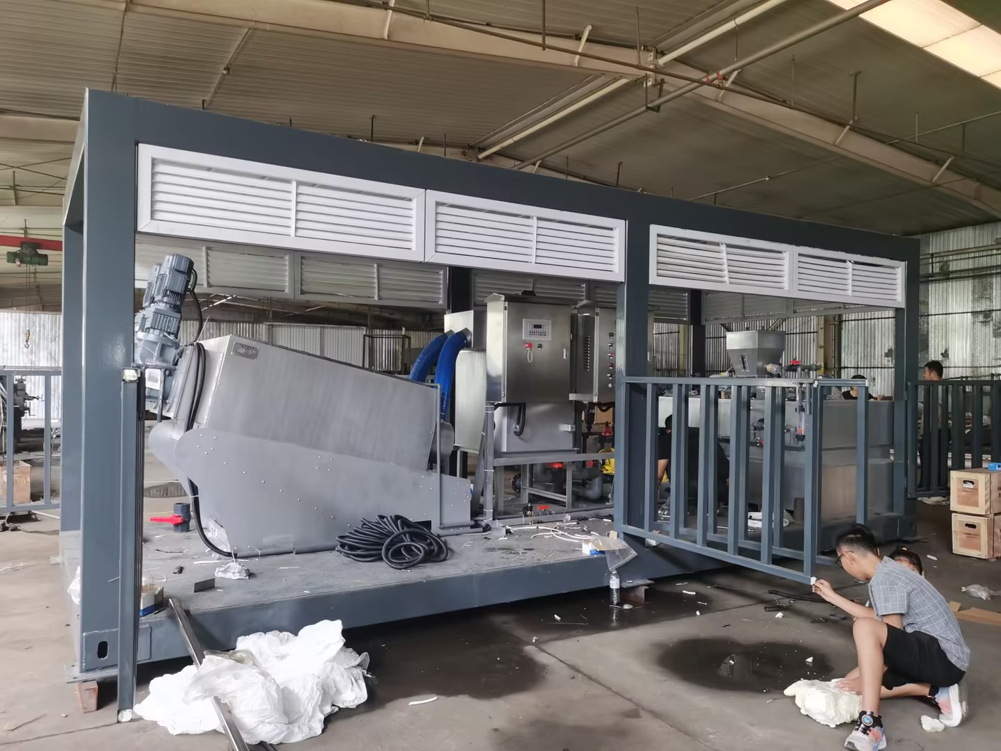 撬装一体叠螺污泥脱水机 撬装一体叠螺污泥脱水机