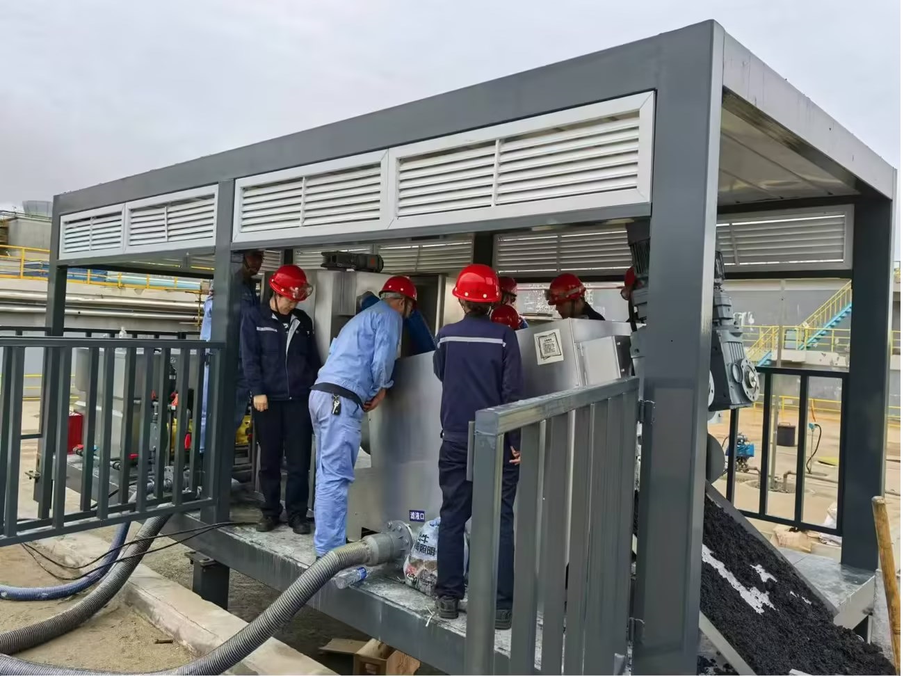 集装箱式叠螺机污泥脱水机 集装箱式叠螺机污泥脱水机